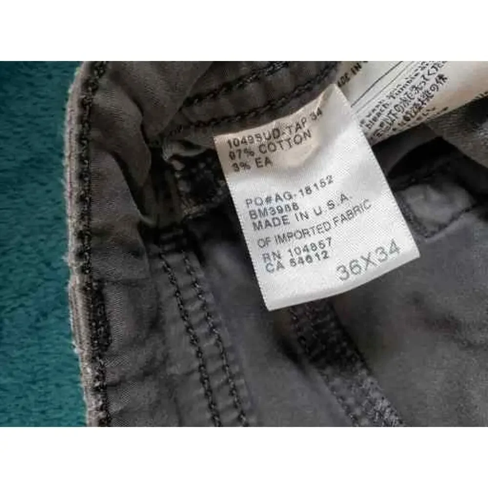 Adriano Goldschmied Jeans Size 36x28 Mens Gray Pants Stretch Protege Straight